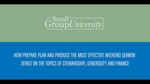 Leveraging Sermon Content for Generosity and Stewardship Initiatives | SGU